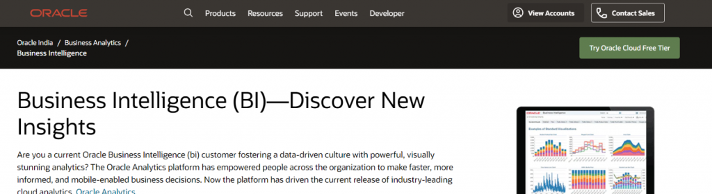 Oracle Bi: Business intelligence tools & Software