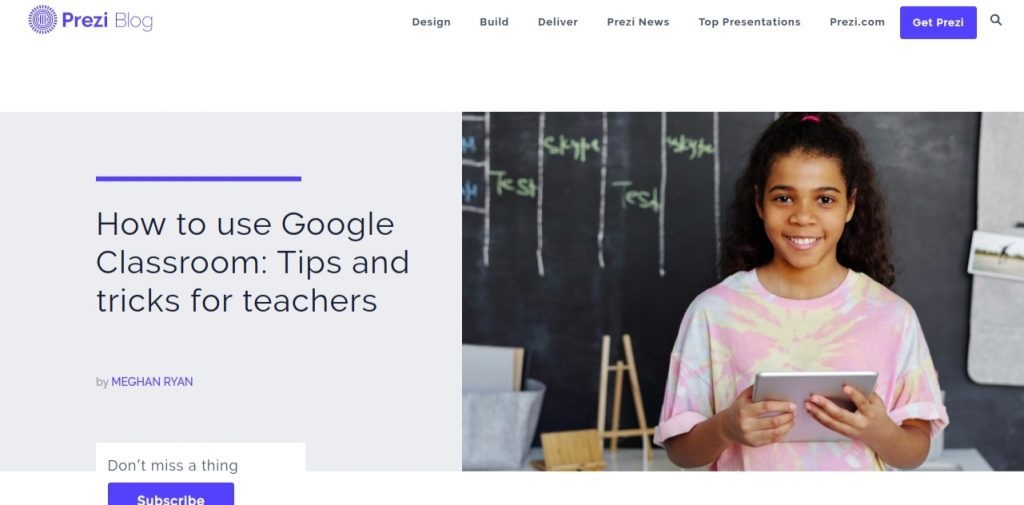 Prezi blog: Presentation blog and website