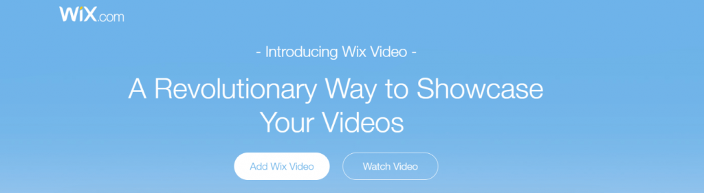 Wix: Video hosting site