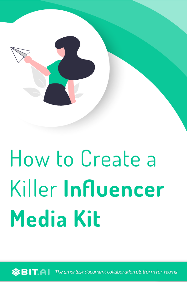 Influencer media kit - Pinterest