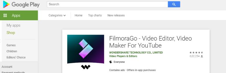 Filmora go: Video editing app