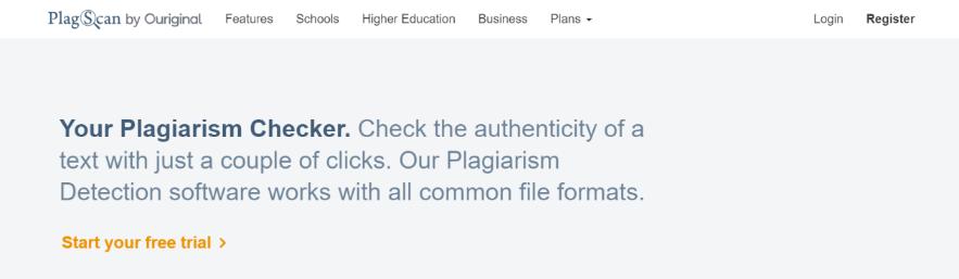 Plagscan: Plagiarism checker