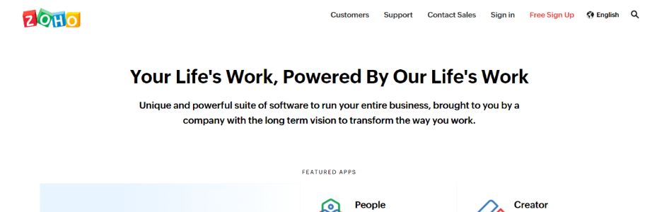 Zoho: Client Management Software