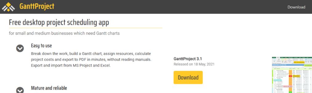 Ganttproject: Gantt Chart Software