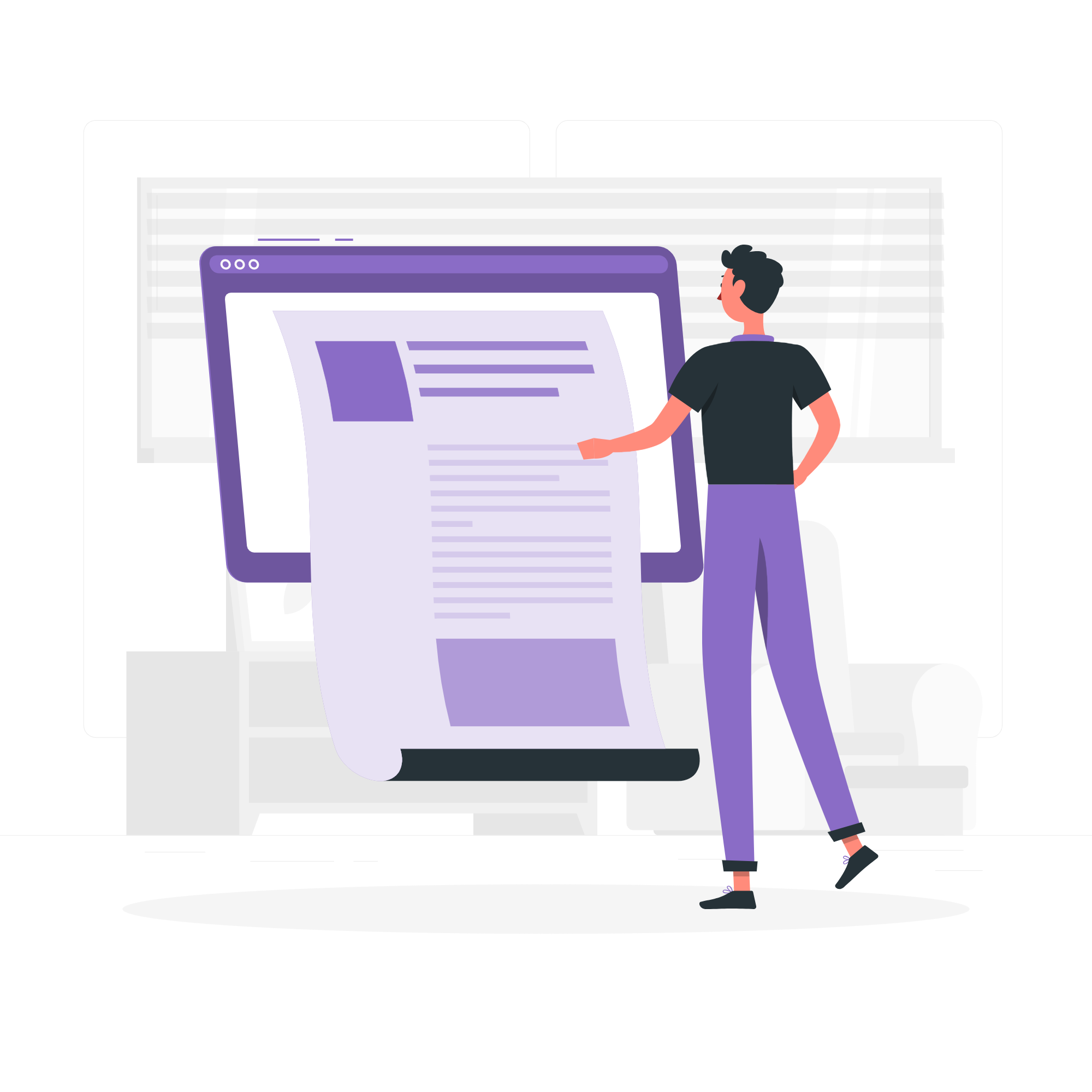 a boy writing summary of marketing breif