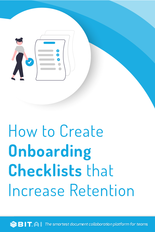 Onboarding checklist - Pinterest
