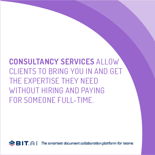 A quote on consultancy services