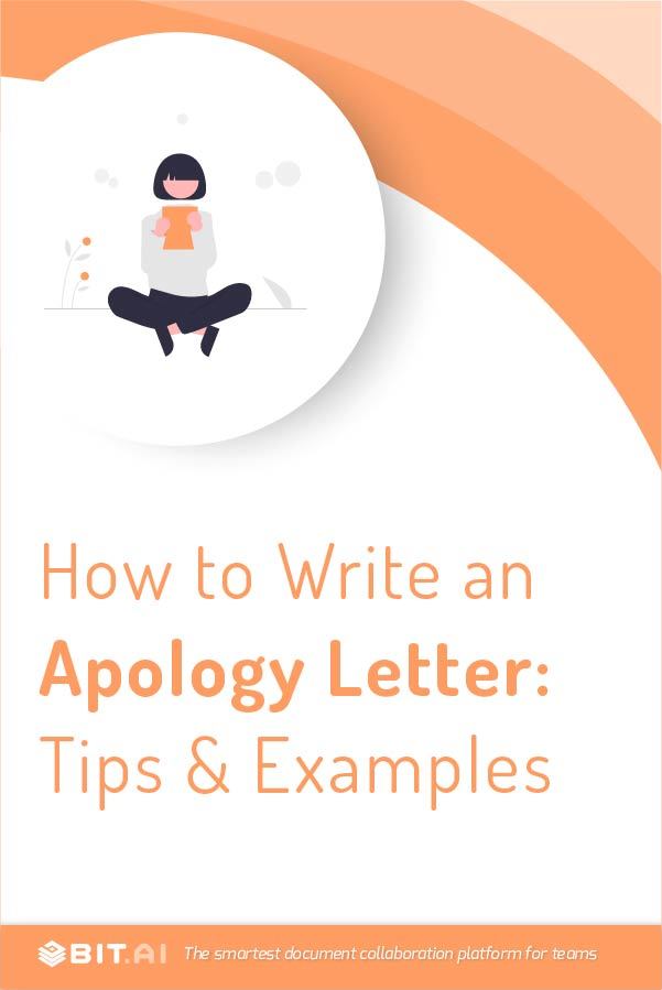 Apology letter - pinterest