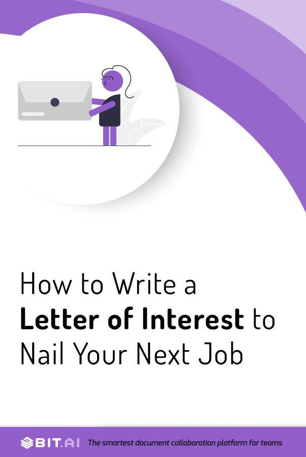 Letter of intent - Pinterest