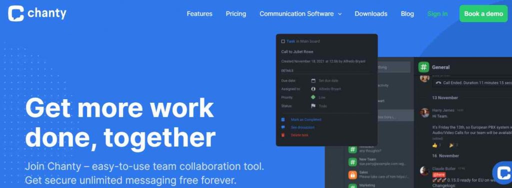 Chnaty: A team chat and task management application