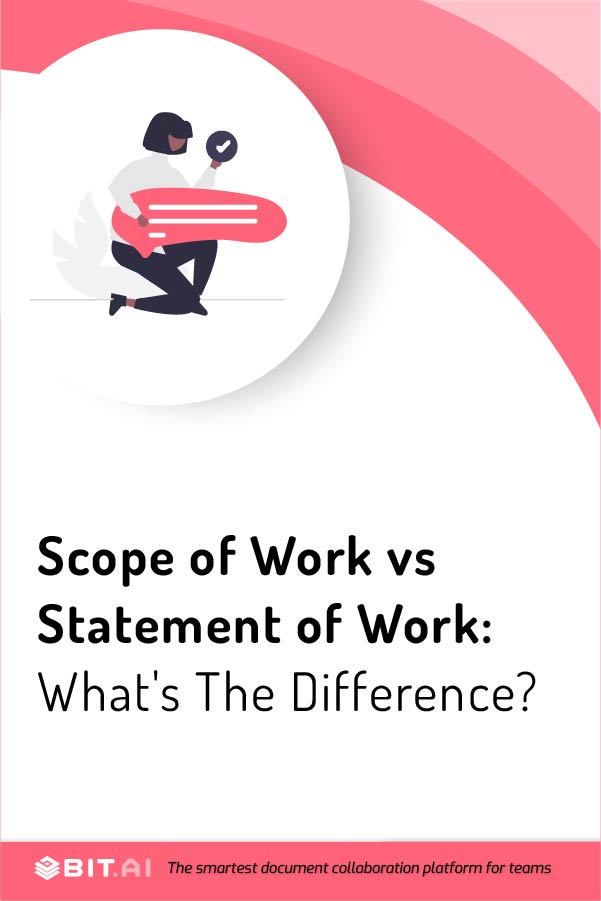 Scope of Work vs statement of work - Pinterest