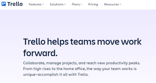 Trello - a workload management tool