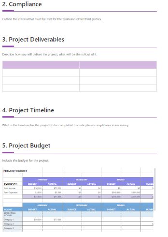 Preview of scope of work template