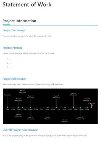 preview of statement of work template