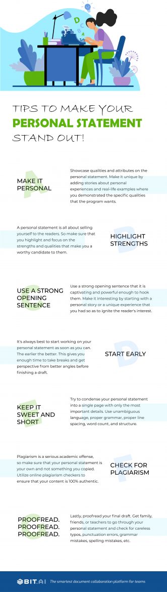 how to make personal statement stand out