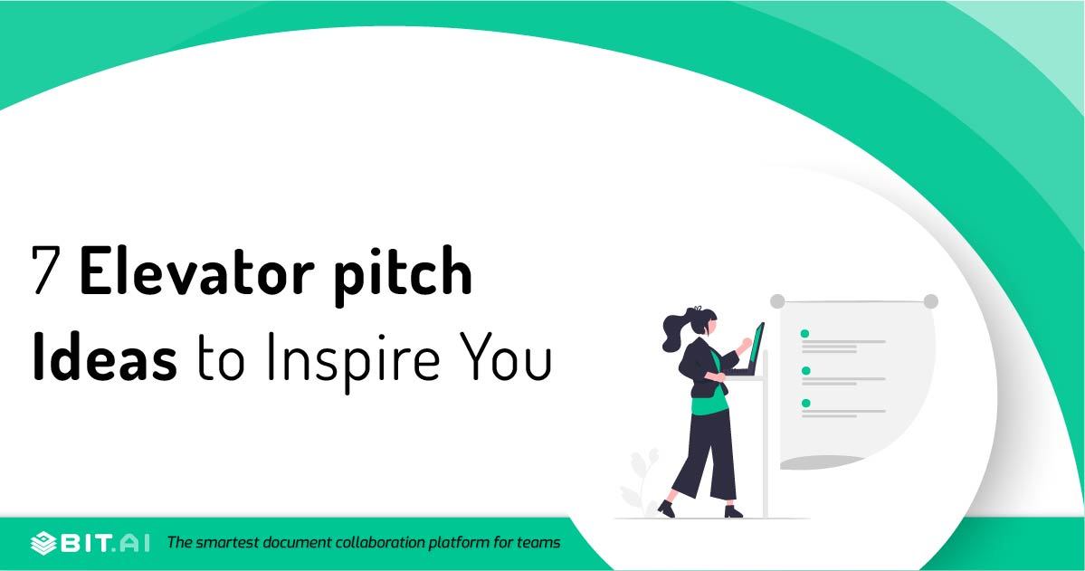 elevator pitch examples
