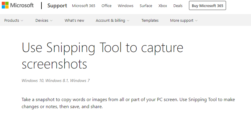 Snipping Tool: A Screen Capture Tool