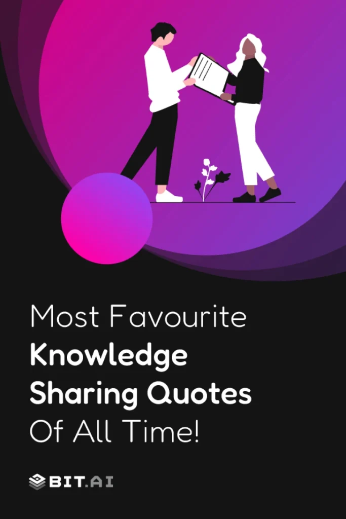 knowledge sharing quotes- pinterest banner