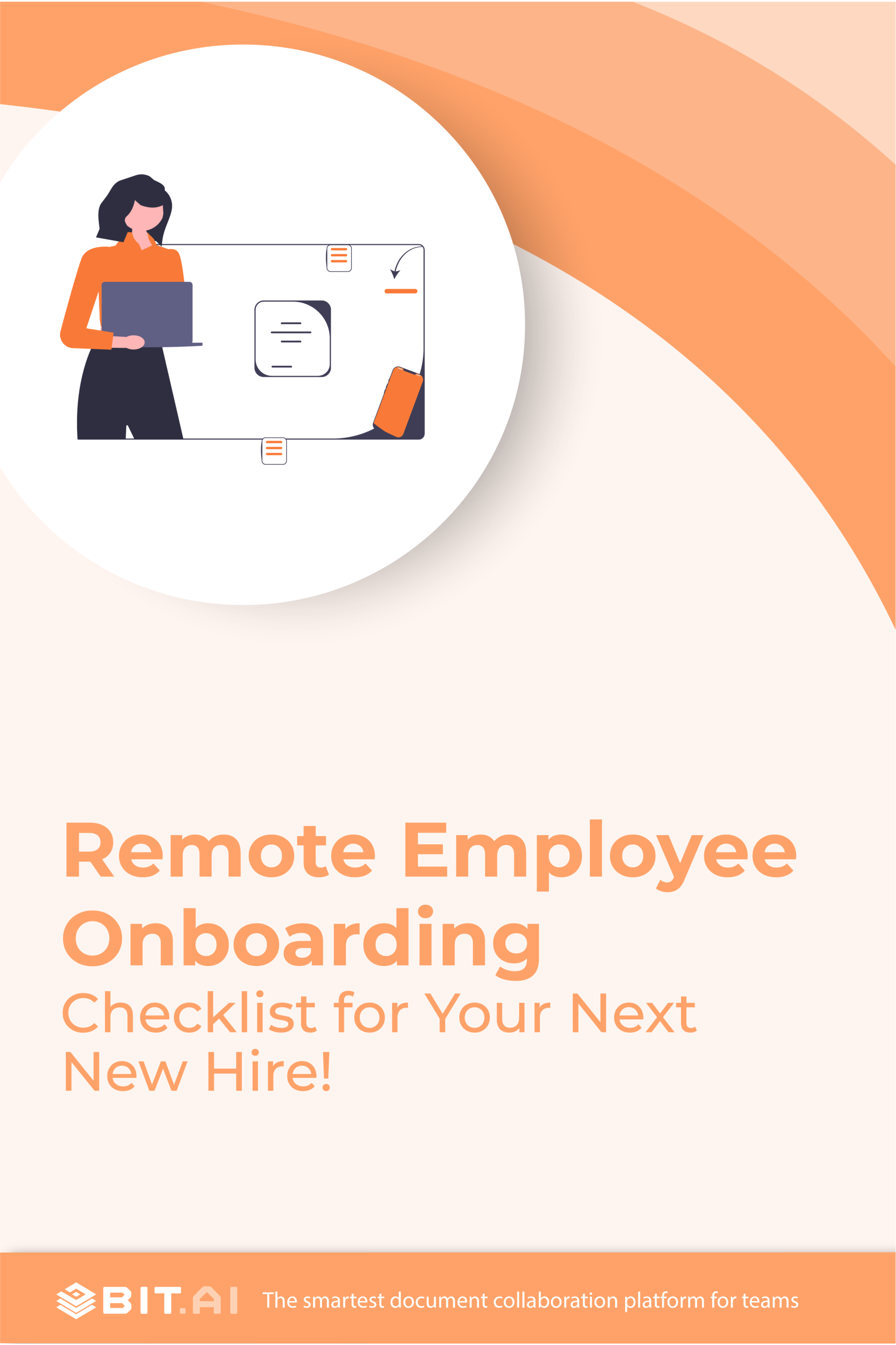 Remote employee onboarding checklist pinterest banner