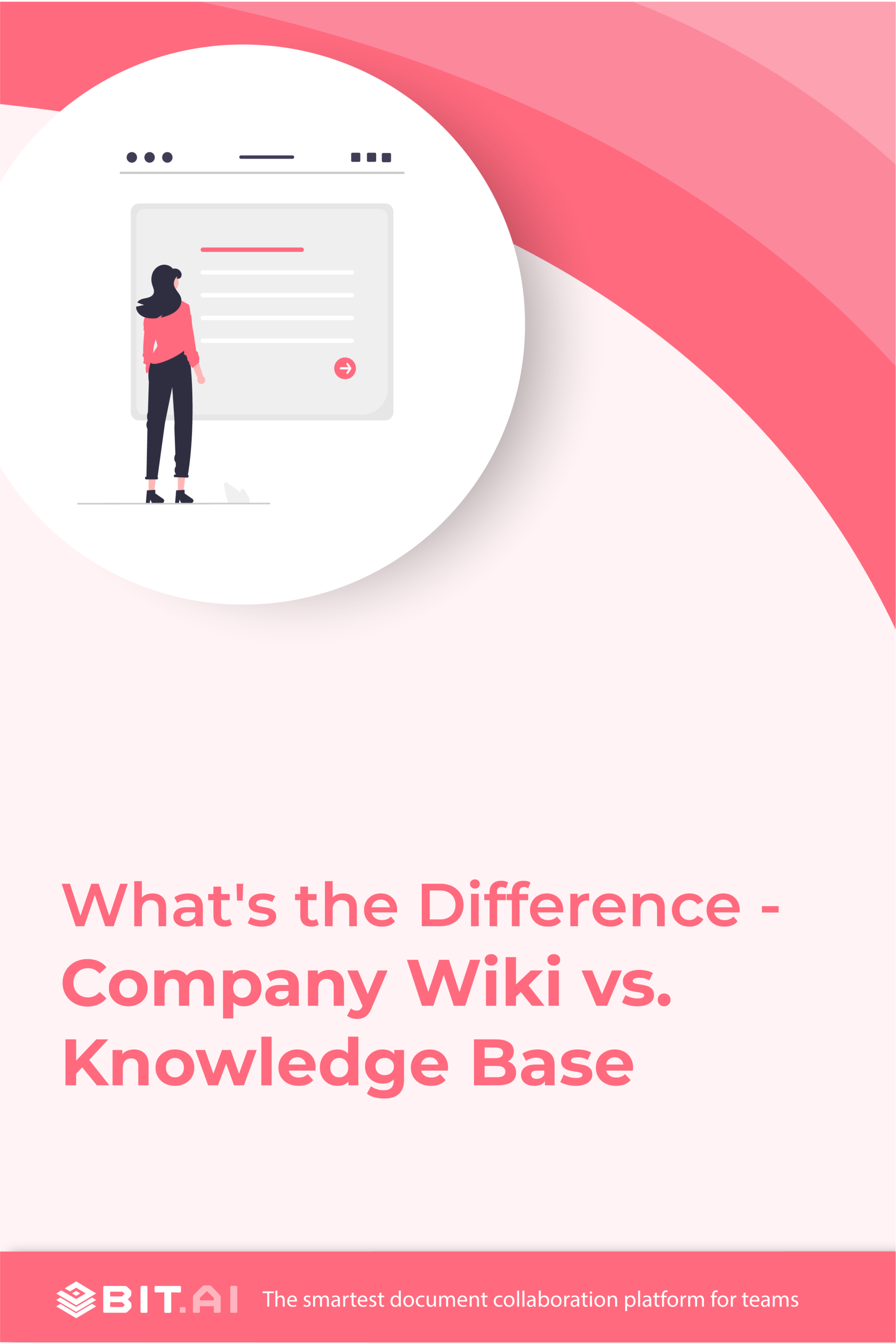 company wiki vs knowledge base pinterest banner