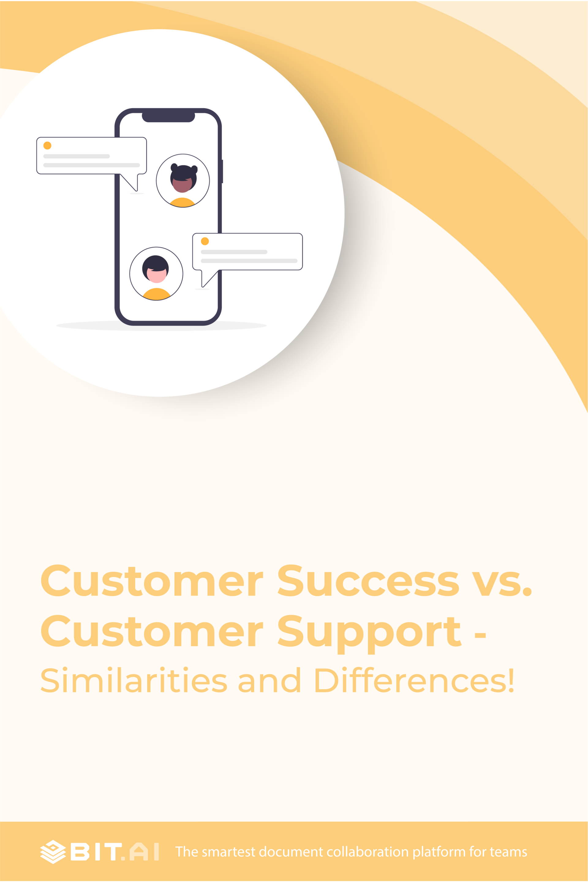 customer success vs customer support banner