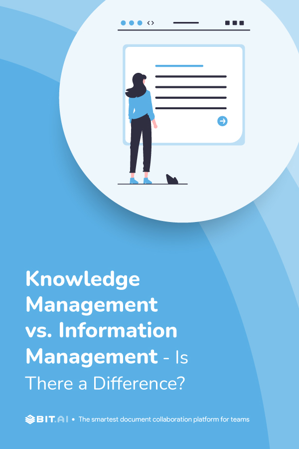 Knowledge Management Vs Information Management Pinterest Banner