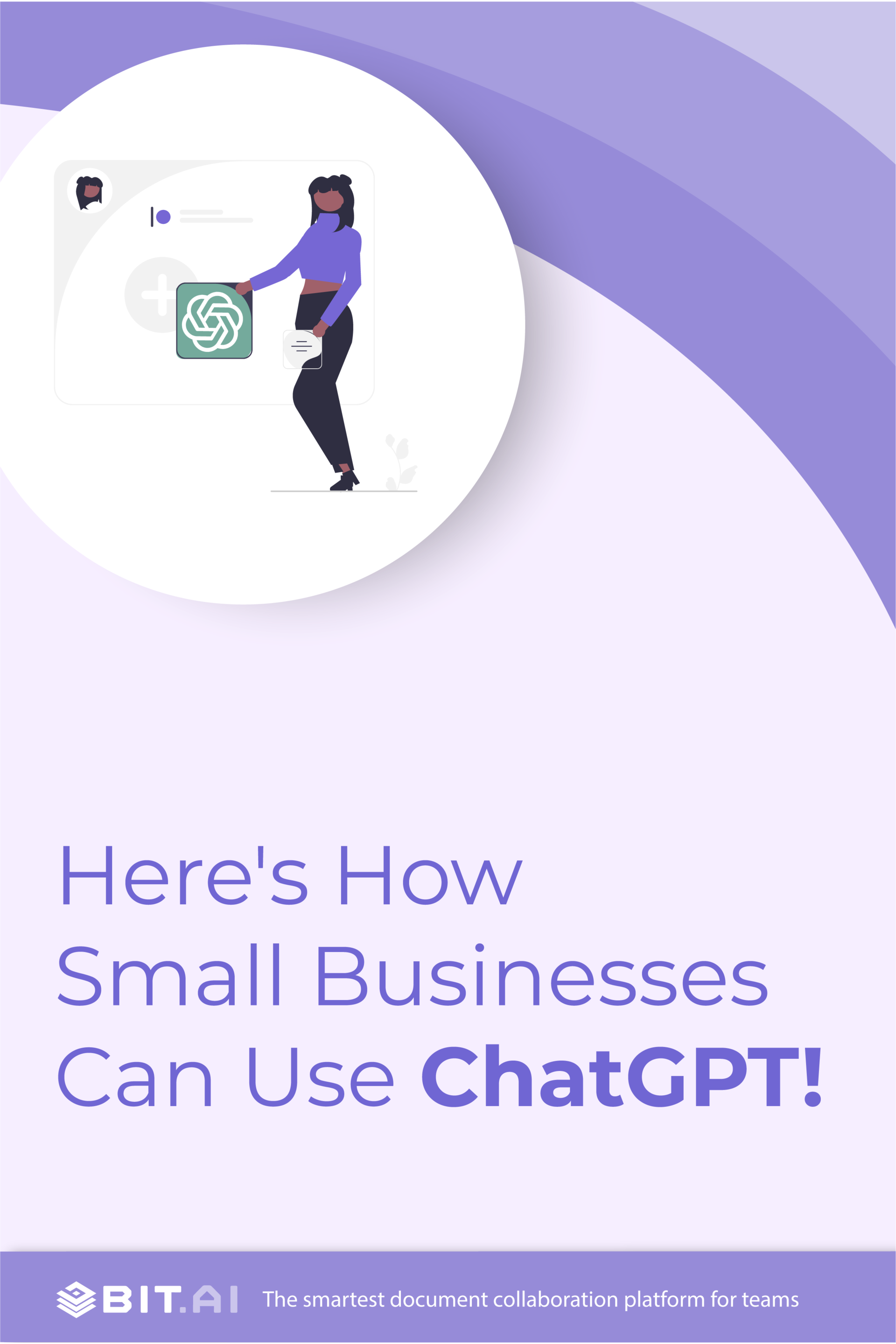 ChatGPT For small businessess pinterest banner
