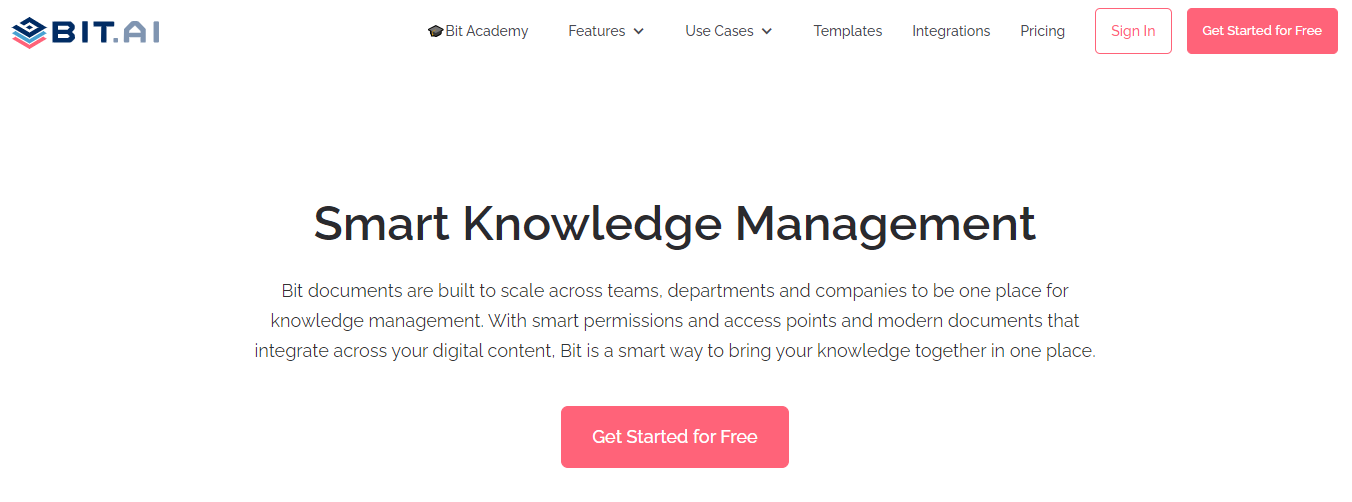 Bit.ai for Knowledge Management