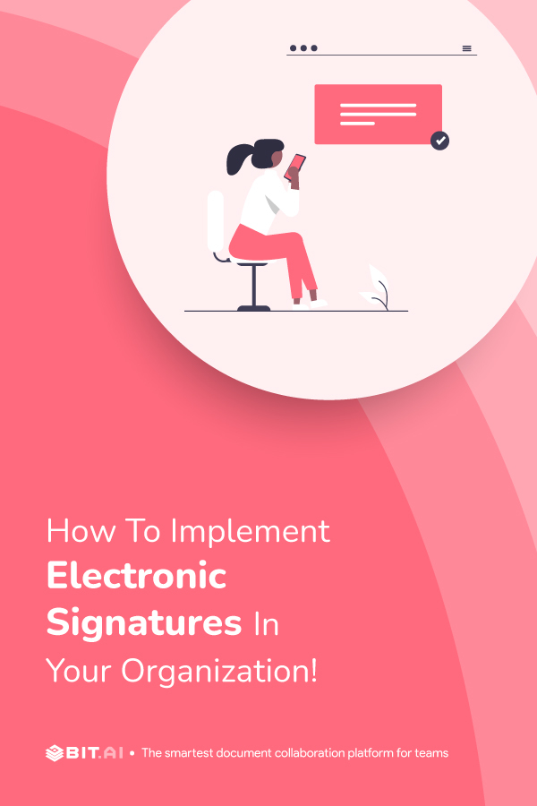 electronic signatures in remote work pinterest banner