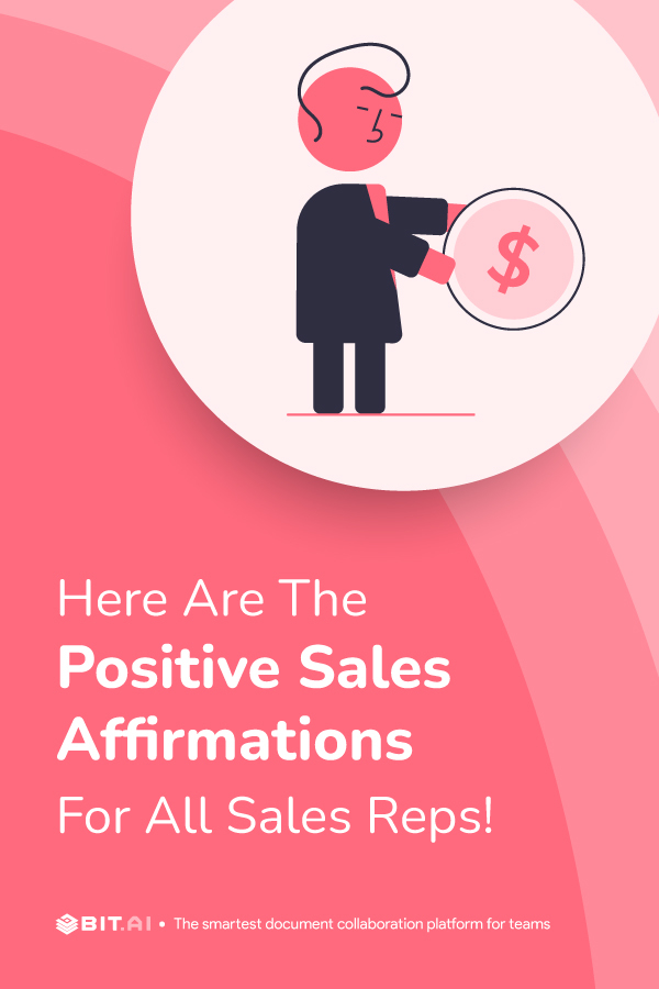 Positive Sales Affirmations For All Sales Reps - Pinterest Banner