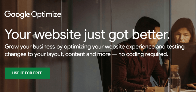 Perfomance marketing software - Google Optimize