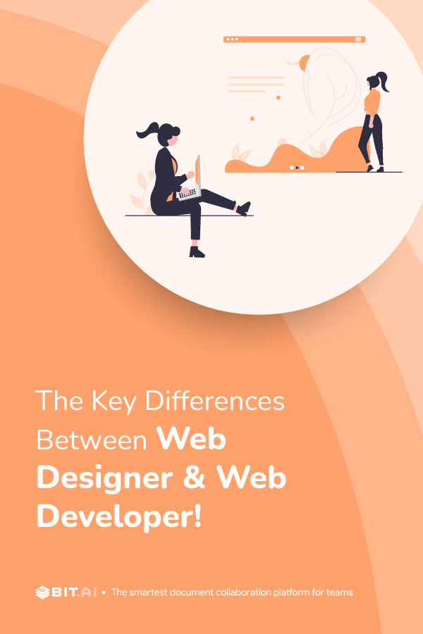 The difference web developer and web designer -pinterest banner