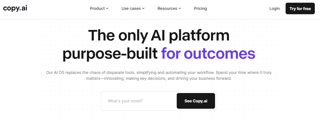Copy.ai - A technical AI writing tool