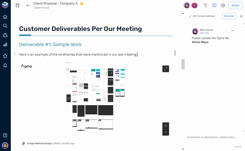 Bit.ai's Inline Comments and @Mentions