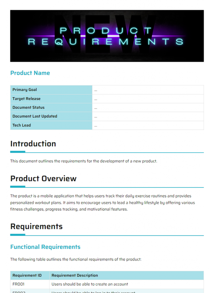 Product Requirements