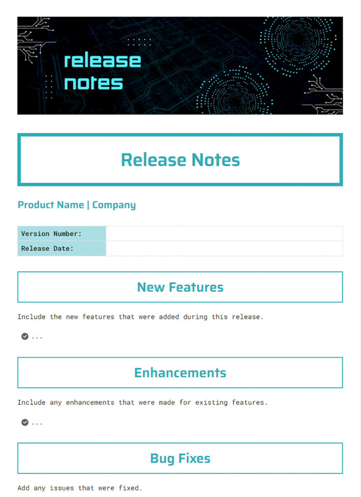 Release Notes