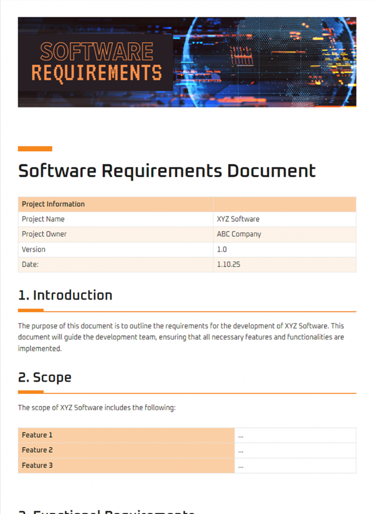 Software Requirement Document