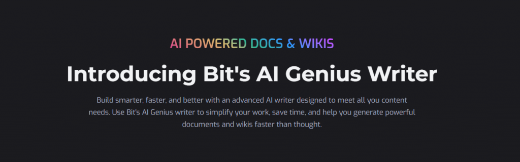 Bit.ai AI writer