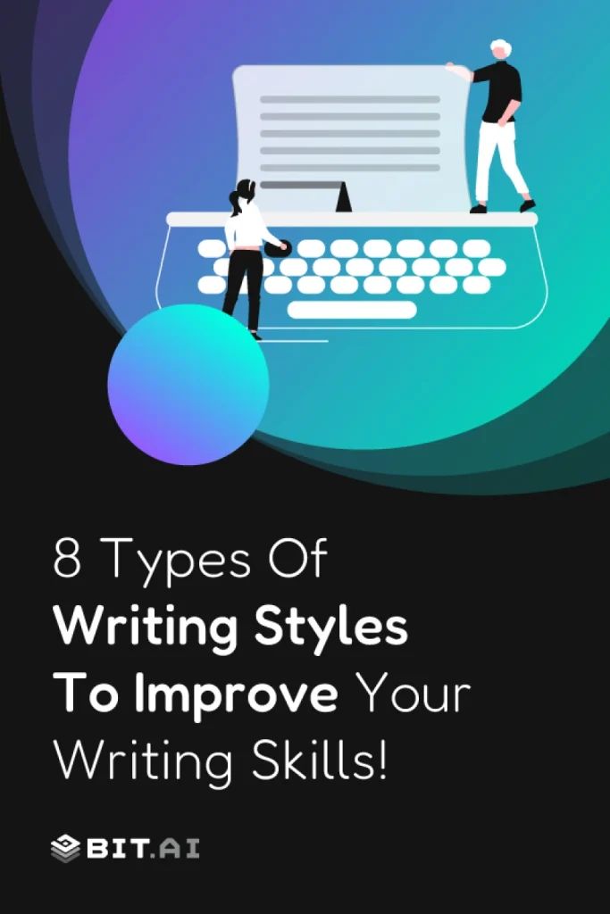 types of writing styles- pinterest banner