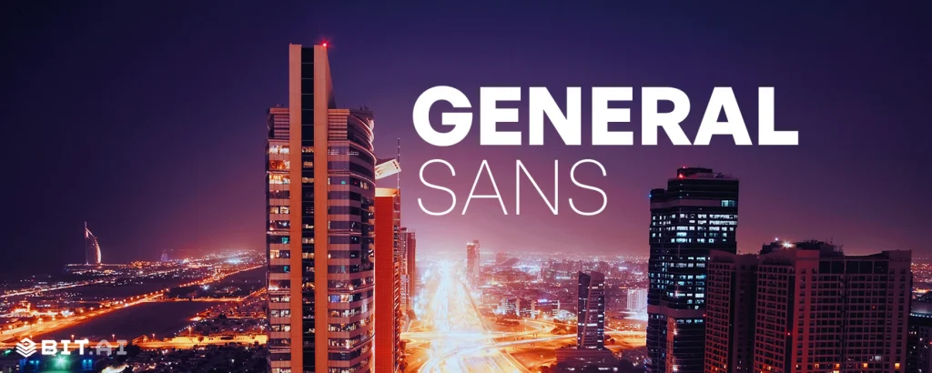 general sans font
