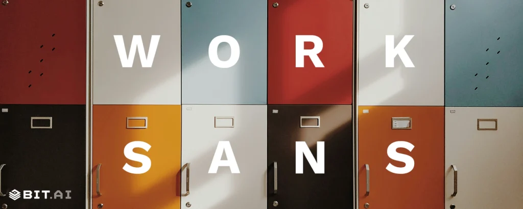 work sans font