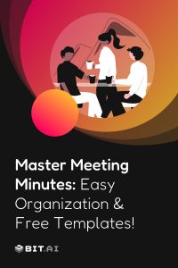 Minutes of Meeting Guide and Template- Pinterest