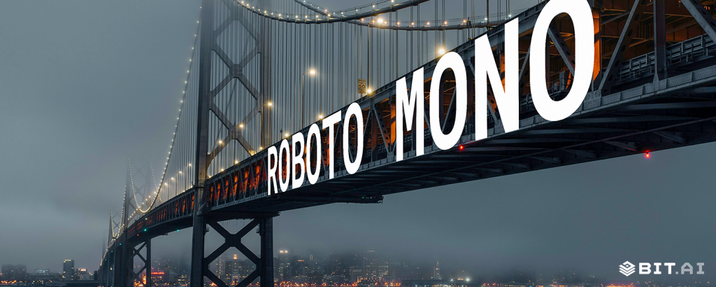 Monospaced coding font for developers – Roboto Mono