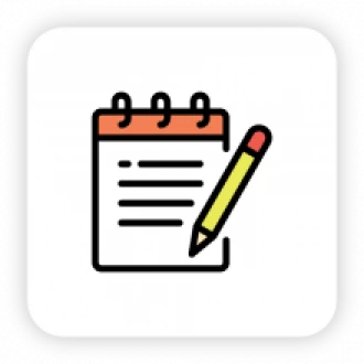 a notepad icon