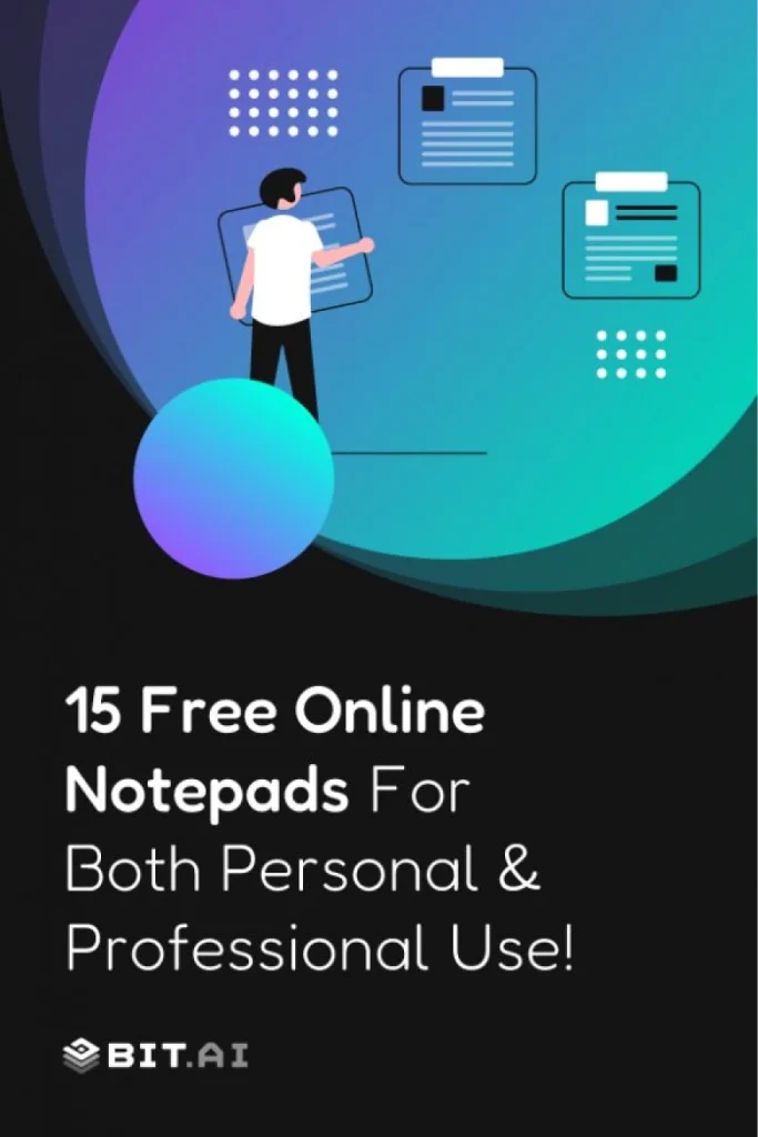 free online notepads- pinterest banner
