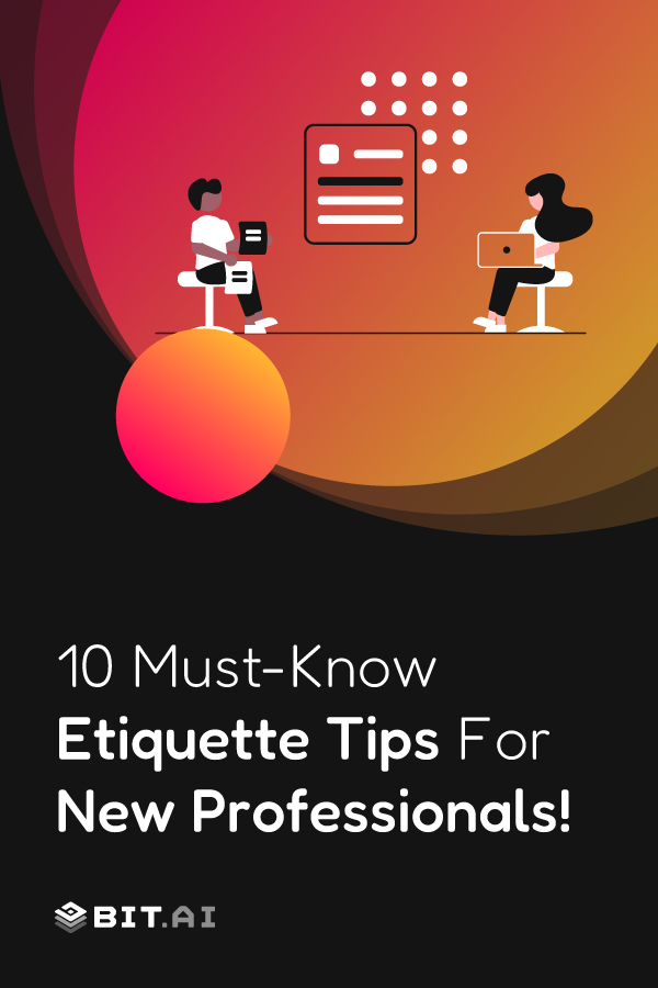 10 must-have meeting etiquette- Pinterest