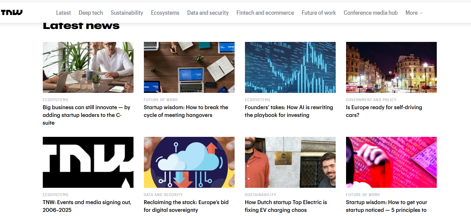 The Next Web (TNW)- Best Tech Website