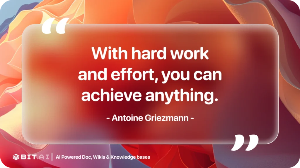 with hard work and effort, you can achieve anything