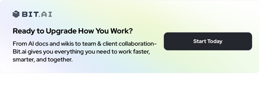 Bit.ai AI powered docs & wikis