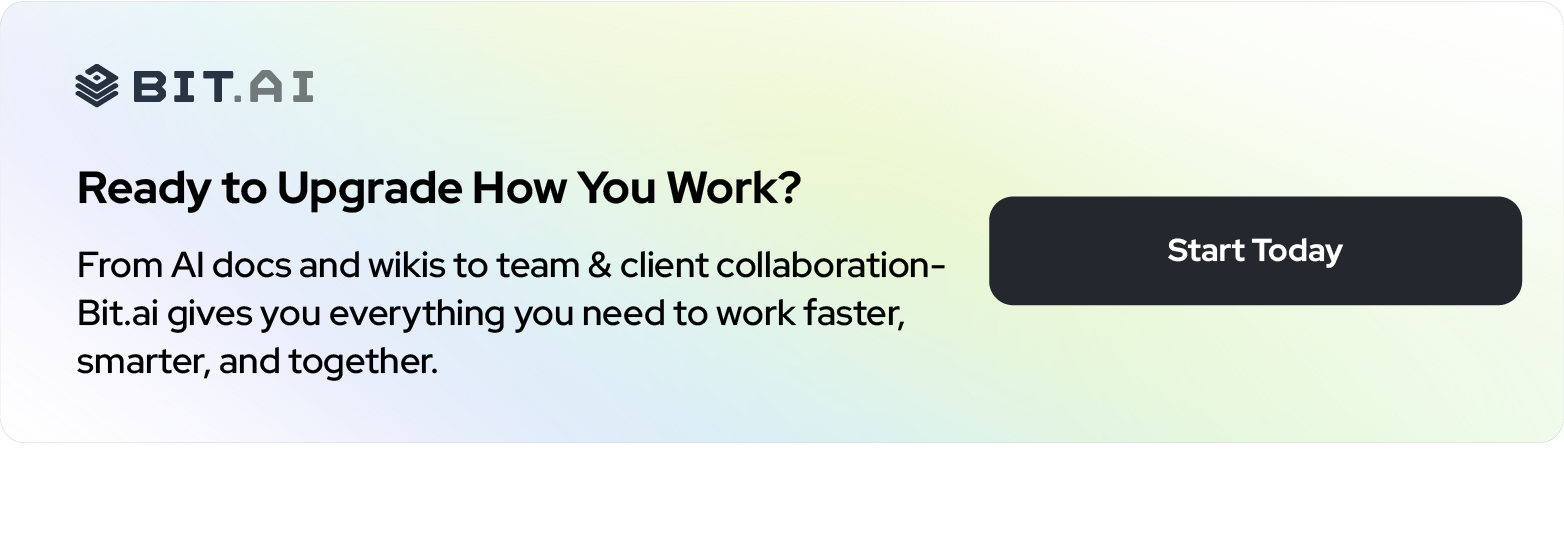 Bit.ai AI powered docs & wikis